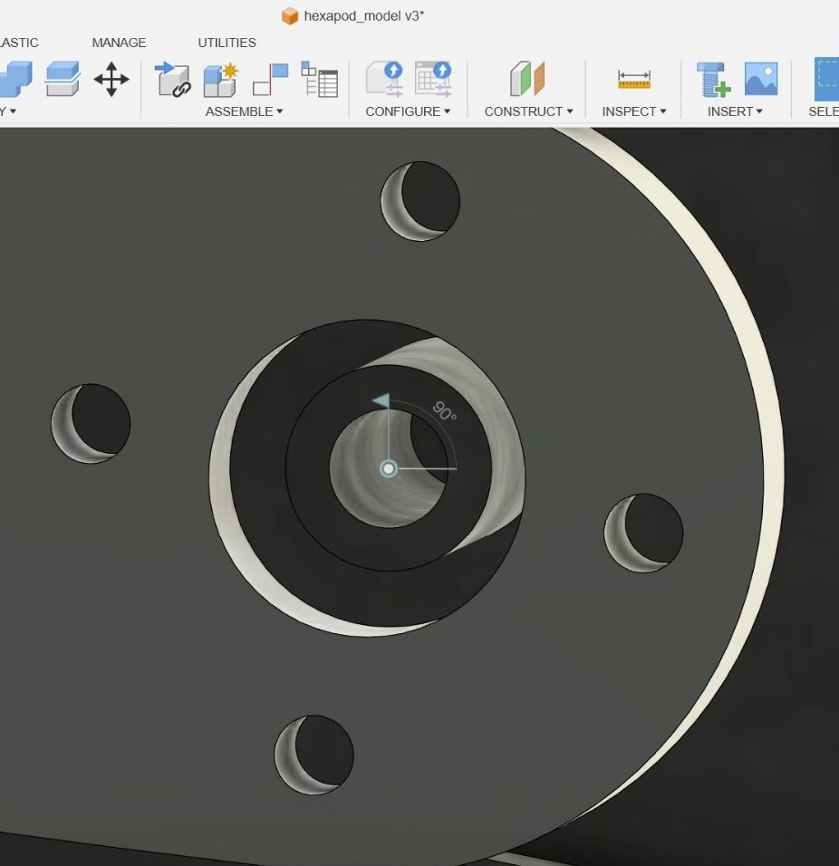 fusion joint showing a value